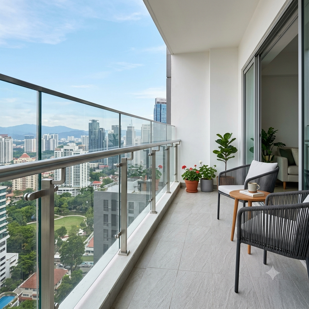 Balcony SS Glass
