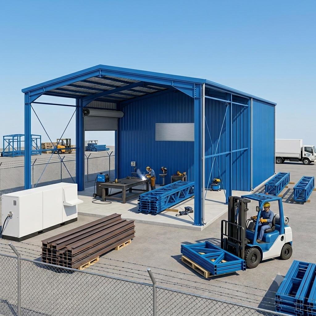Workshops & Service Centers Steel Shed Fabrication.